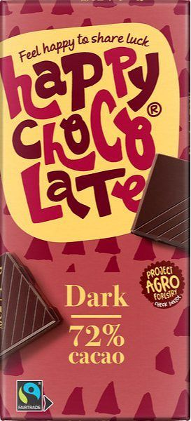 Foto van Happy chocolate dark 72% cacao