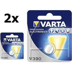 Foto van 2 stuks - varta v390 80mah 1.55v knoopcel batterij