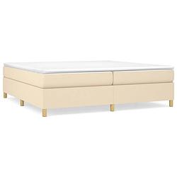 Foto van The living store boxspringbed - the living store - bedframe 203 x 200 x 35cm - middelharde ondersteuning