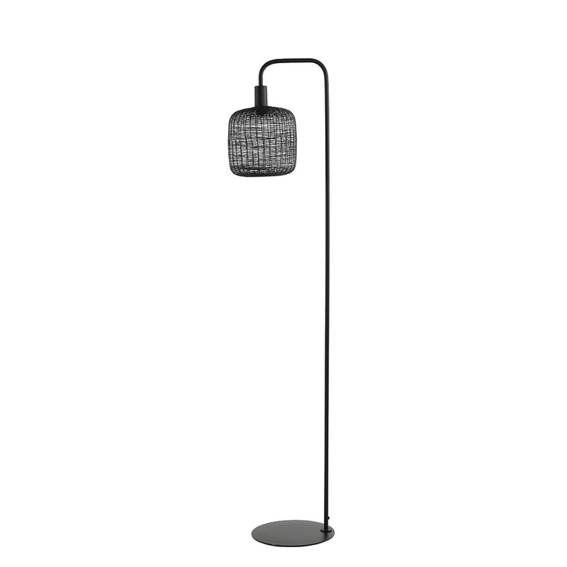 Foto van Light & living - vloerlamp lekang - 32x27x155cm - zwart