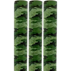 Foto van Army rollen kaftpapier - camouflage groen - 200 x 70 cm - 3 stuks