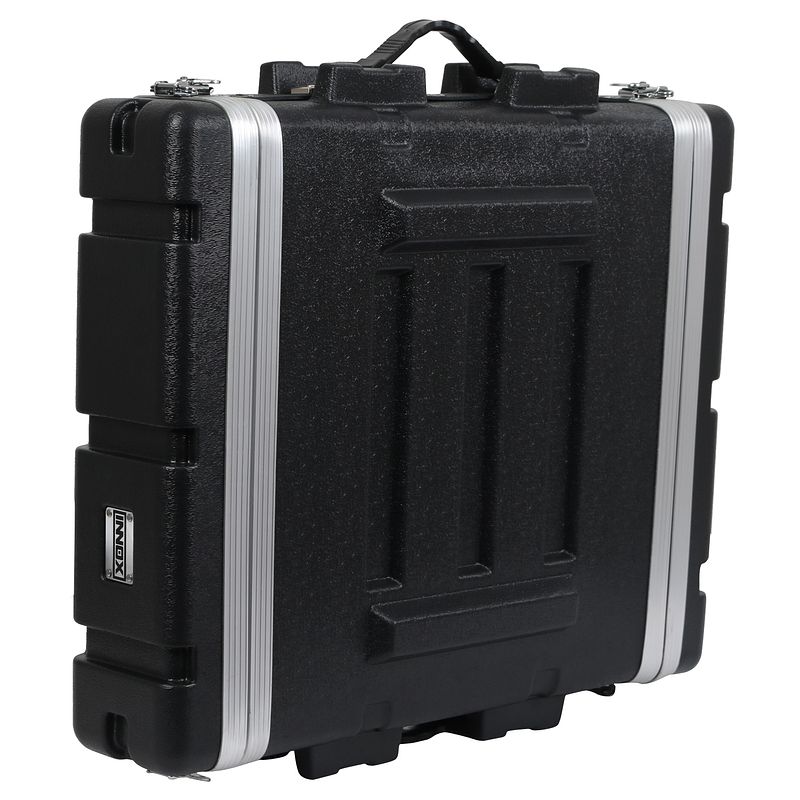 Foto van Innox abs-19-2u 19 inch abs doubledoor flightcase 2u, extra diep