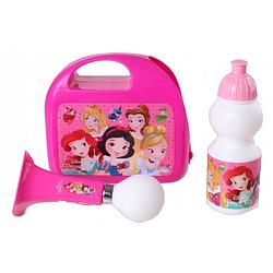 Foto van Disney kinderfietsset combo princess meisjes rose 3-delig