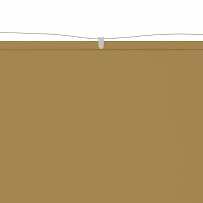 Foto van The living store balkonscherm oxford - 140 x 800 cm - beige