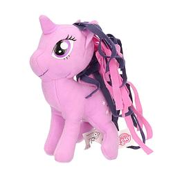 Foto van Pluche my little pony twilight sparkle speelgoed knuffel lila 13 cm - knuffeldier