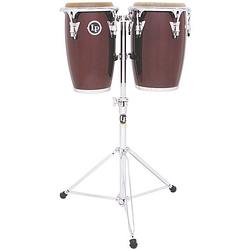 Foto van Latin percussion lp-jrx-dw junior congaset wine red