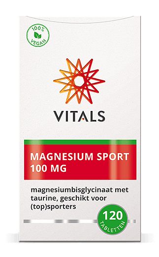 Foto van Vitals magnesium sport 100mg tabletten