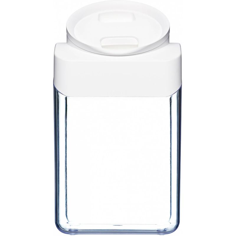 Foto van Clickclack vershoudbox pantry round 4,2 liter polycarbonaat wit