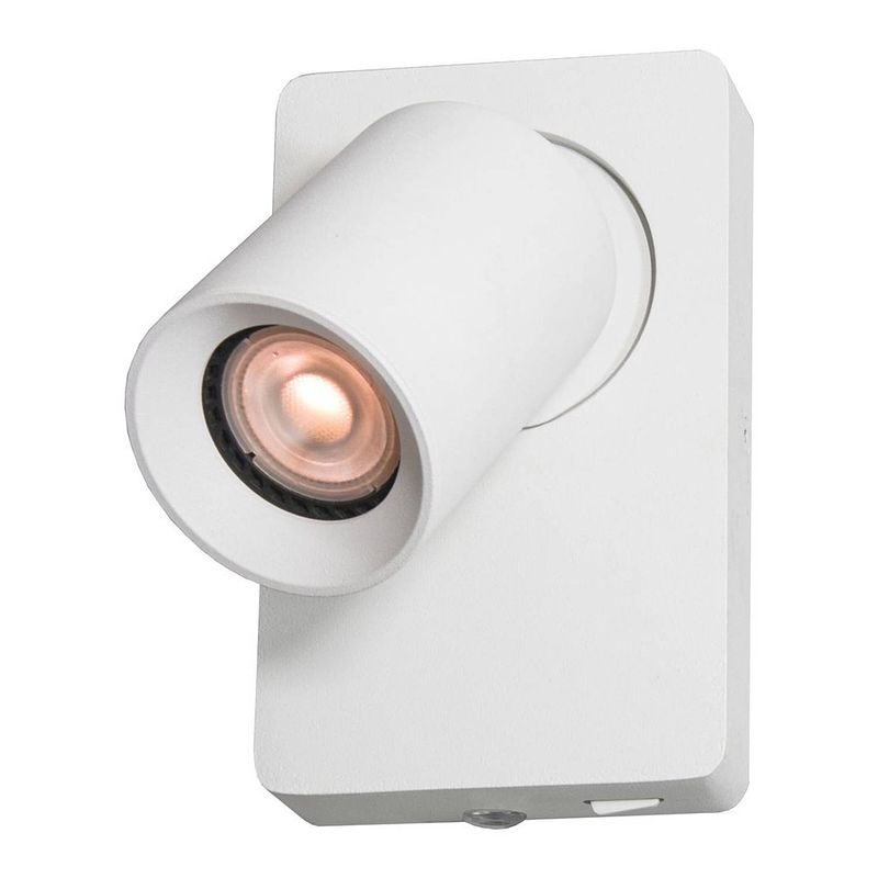 Foto van Lamponline wandlamp megano 1 lichts wit