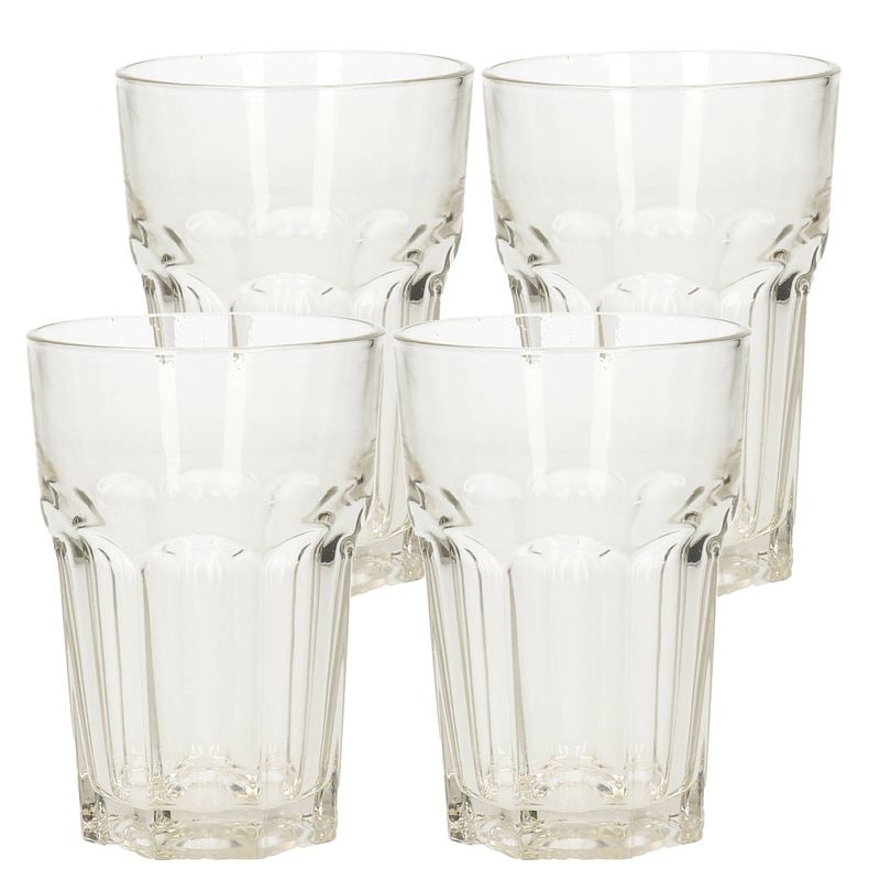 Foto van Water glazen 4x stuks van 360 ml - drinkglazen