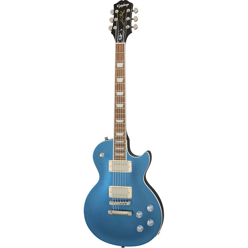 Foto van Epiphone les paul muse radio blue metallic elektrische gitaar