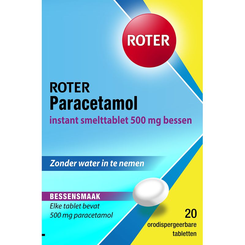 Foto van Roter paracetamol instant smelttabletten 500mg