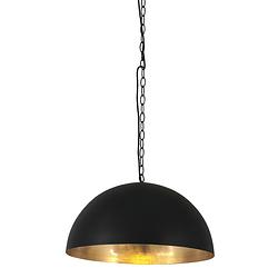 Foto van Industriële hanglamp - steinhauer - metaal - industrieel - e27 - l: 50cm - voor binnen - woonkamer - eetkamer - goud