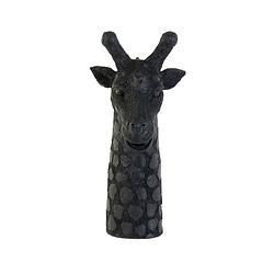 Foto van Light & living - tafellamp giraffe - 33x25x54cm - zwart