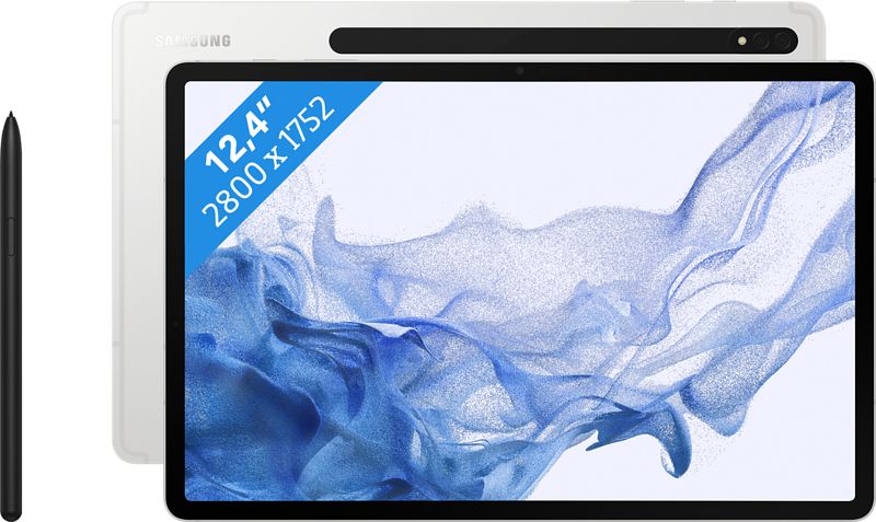 Foto van Samsung galaxy tab s8 plus 12.4 inch 256gb wifi zilver