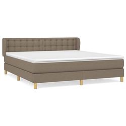 Foto van The living store boxspringbed - comfort - bed - 203x183x78/88 cm - duurzaam materiaal - praktisch hoofdbord -