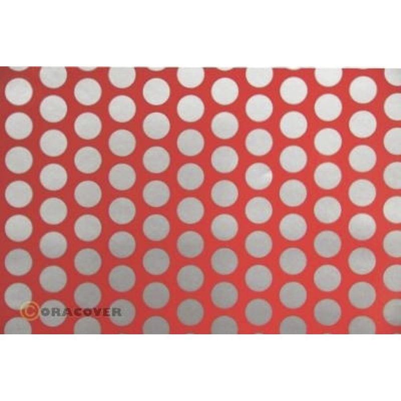 Foto van Oracover 41-021-091-002 strijkfolie fun 1 (l x b) 2 m x 60 cm rood, zilver