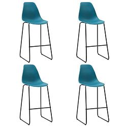 Foto van Vidaxl barstoelen 4 st kunststof turquoise