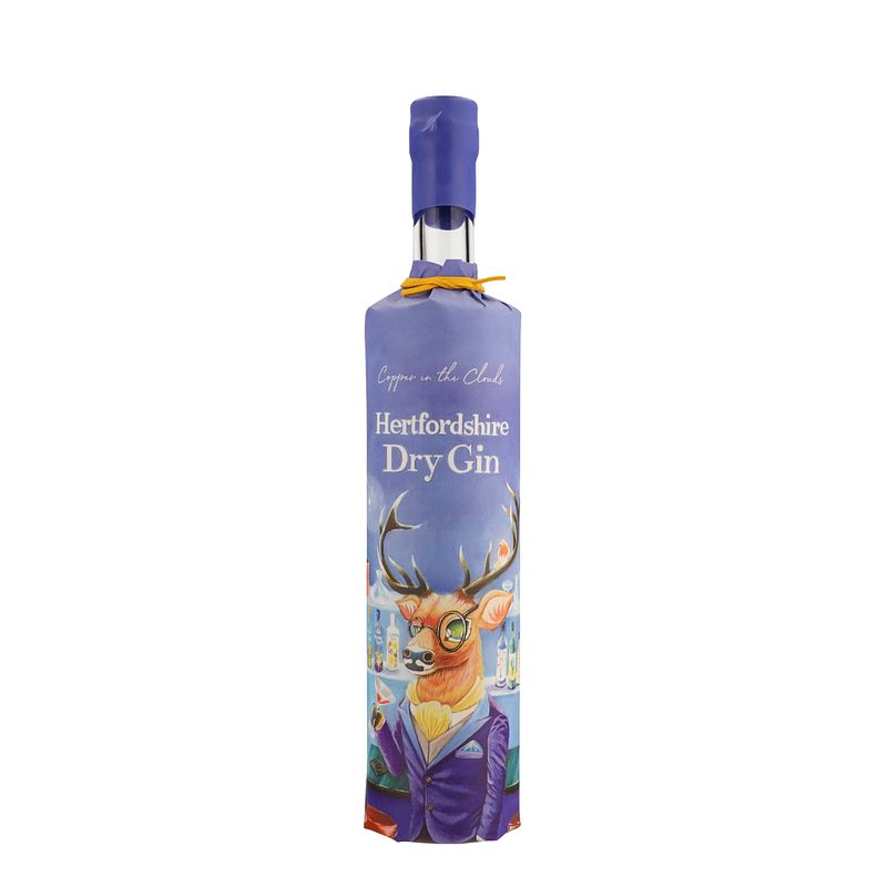 Foto van The copper in the clouds hertfordshire dry gin 70cl