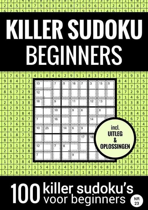 Foto van Sudoku killer - makkelijk - nr.23 - puzzelboek met 100 makkelijke puzzels voor volwassenen en ouderen - sudoku puzzelboeken - paperback