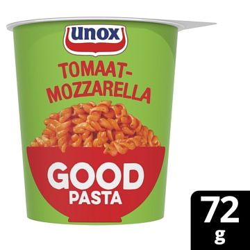 Foto van Unox good pasta tomaat mozzarella 72g bij jumbo