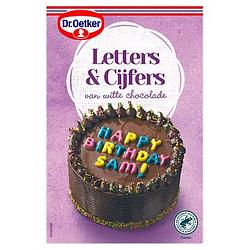 Foto van Dr. oetker chocolade letters & cijfers versiering 44g bij jumbo