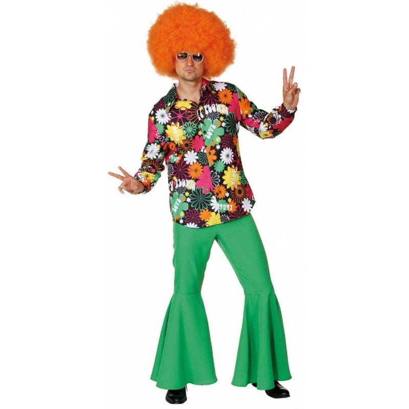 Foto van Hippie shirt voor heren 52-54 (l/xl) - carnavalsblouses