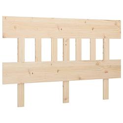 Foto van The living store houten hoofdeinde - classic - 138.5 x 3 x 81 cm - rustieke uitstraling