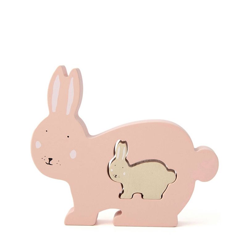 Foto van Trixie houten babypuzzel - mrs. rabbit