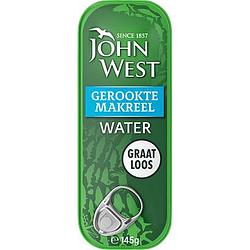 Foto van John west gerookte makreel water 145g bij jumbo