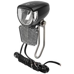 Foto van M-wave koplamp apollon d 30 dynamo led rvs zwart