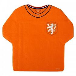 Foto van Servet knvb shirtvorm 15 x 16 cm 20 stuks