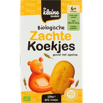 Foto van De kleine keuken biologische zachte koekjes 6+ maanden 6 x 2 stuks 120g bij jumbo