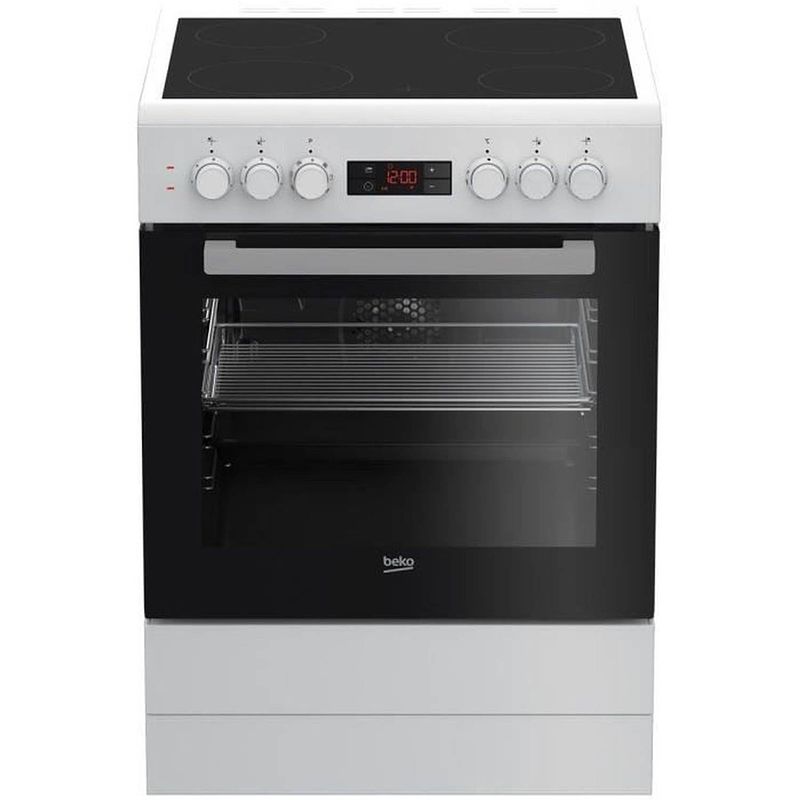 Foto van Beko professional ceramic cook - fse67300wcs - 4 lichten - 1200/1700 w - 60 cm