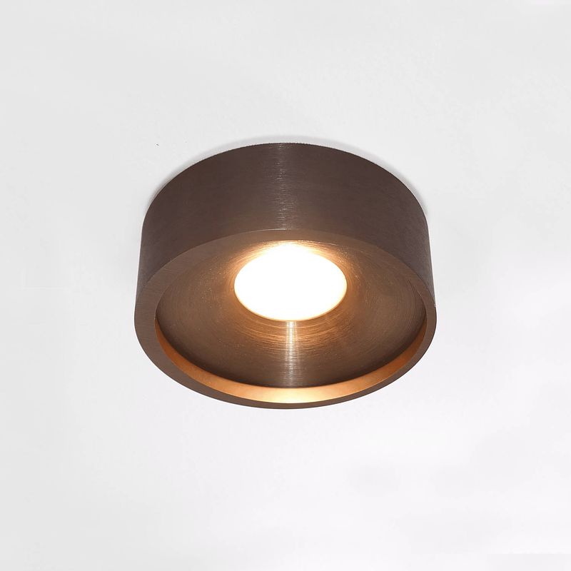 Foto van Lamponline plafondlamp orlando ø 14 cm mat brons