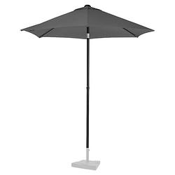 Foto van Vonroc parasol torbole - ø200cm - premium parasol grijs