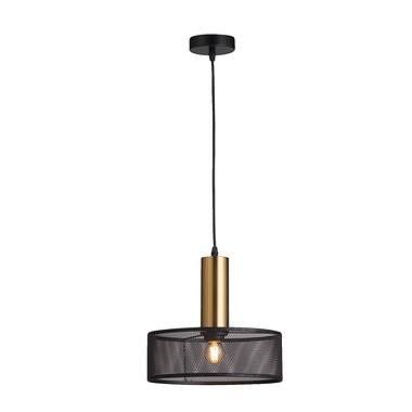 Foto van Hanglamp nerja e27 zwart/goud 120xø28 cm - leen bakker