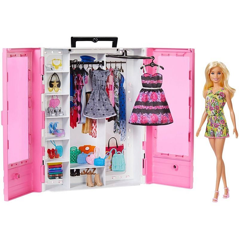 Foto van Barbie ultieme kledingkast met accessoires roze