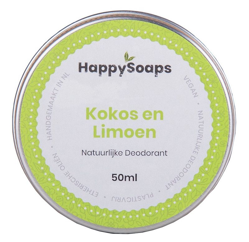 Foto van Happysoaps kokos & limoen deodorant