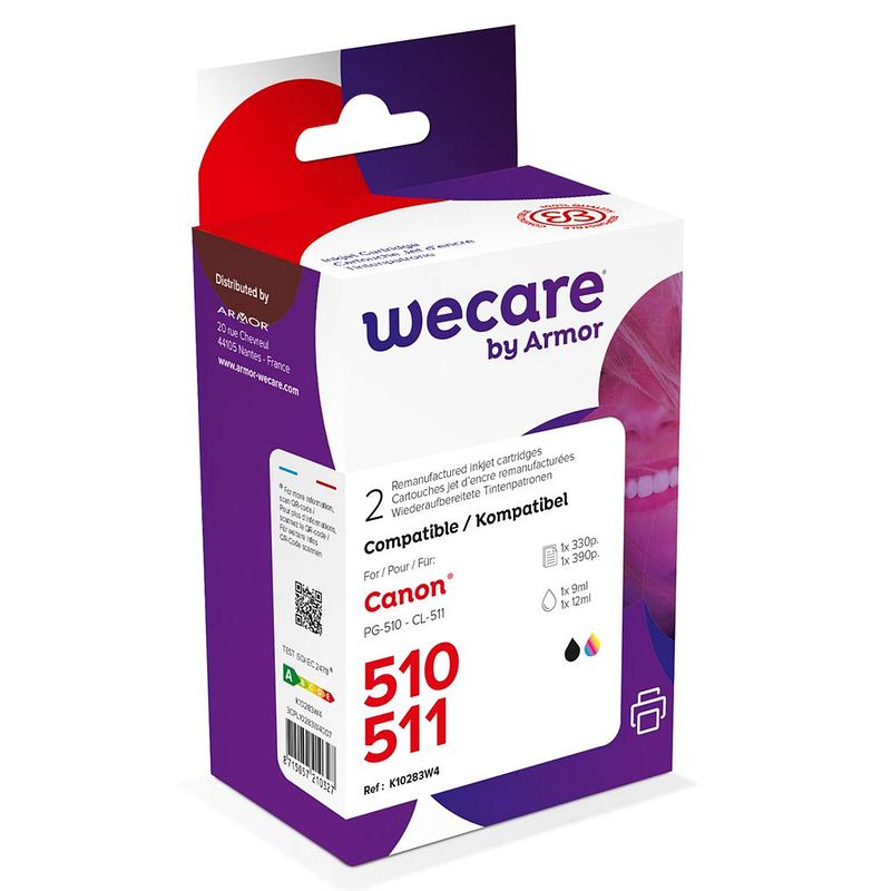 Foto van Wecare cartridge canon pg-510/cli-511 combipack