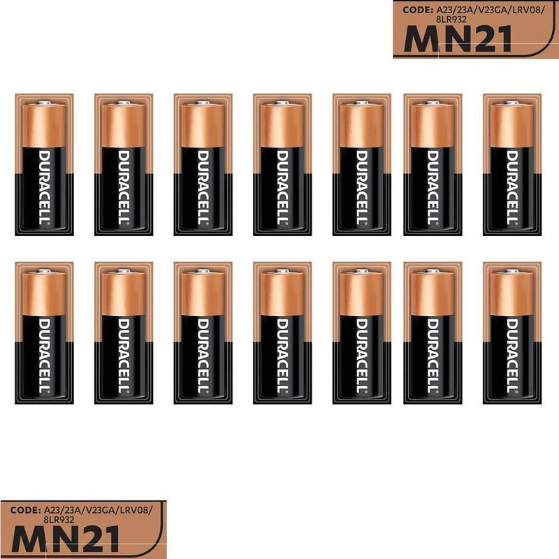 Foto van Duracell 14 stuks batterij mn21/a23 - 12 v long lasting - langdurig 14 stuks