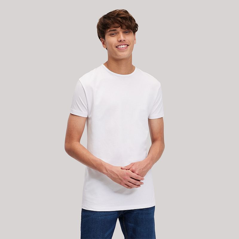 Foto van Heren t-shirt - slim fit / stretch