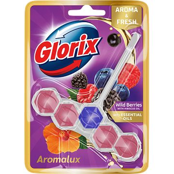 Foto van Glorix aromalux toiletblok wild berries & hibiscus oil 1 stuk bij jumbo