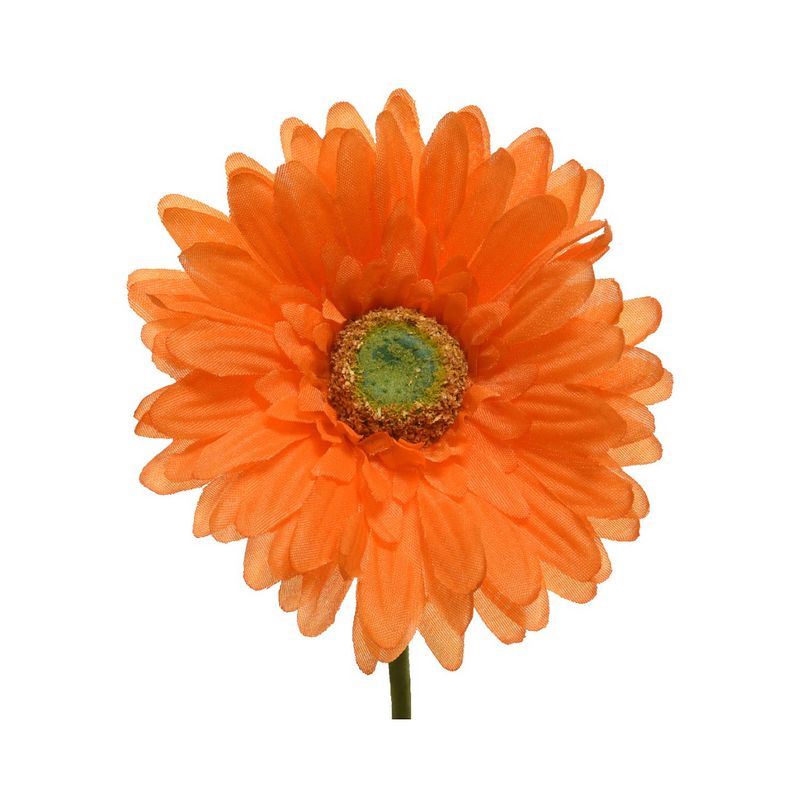 Foto van Gerbera polyester b10h50cm oranje