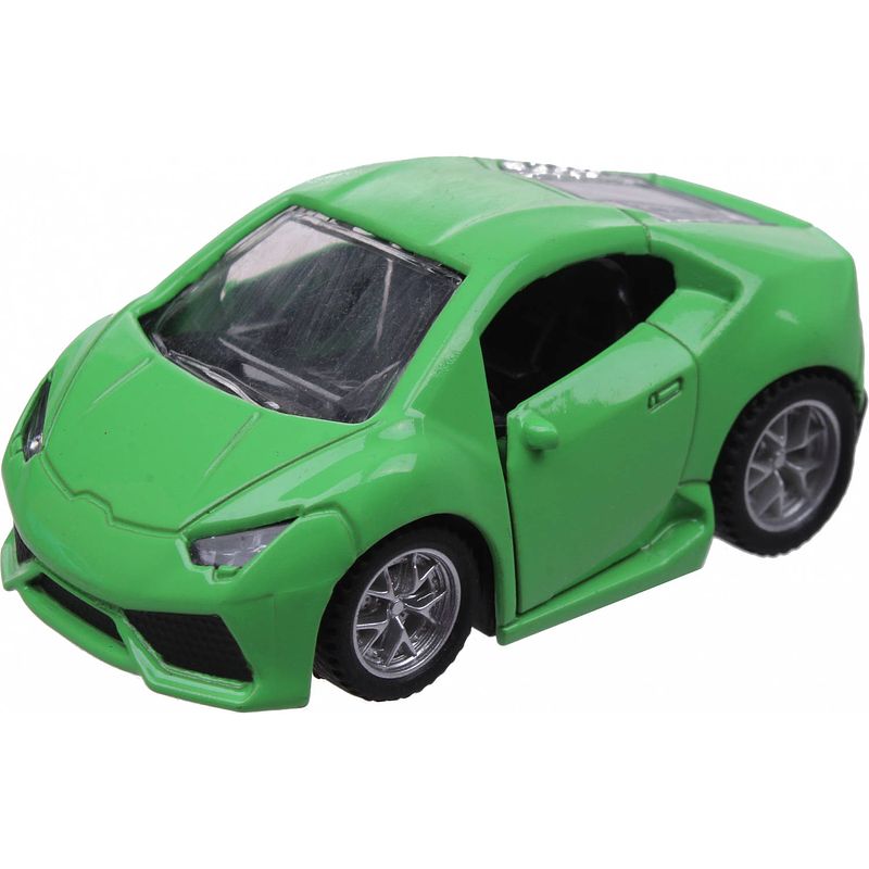 Foto van Luna auto speed laag 7,5 x 4,5 x 3,5 cm 1:48 diecast groen