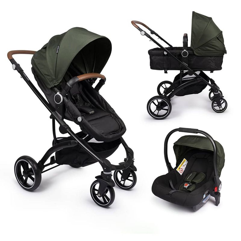 Foto van Little world kinderwagen city walker limited edition 3-in-1 legergroen