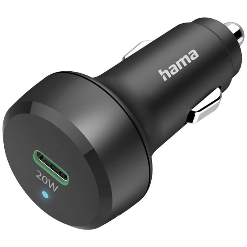 Foto van Hama car charger 20w 00201637 usb-oplader 3000 ma 1 x usb-c auto, vrachtwagen