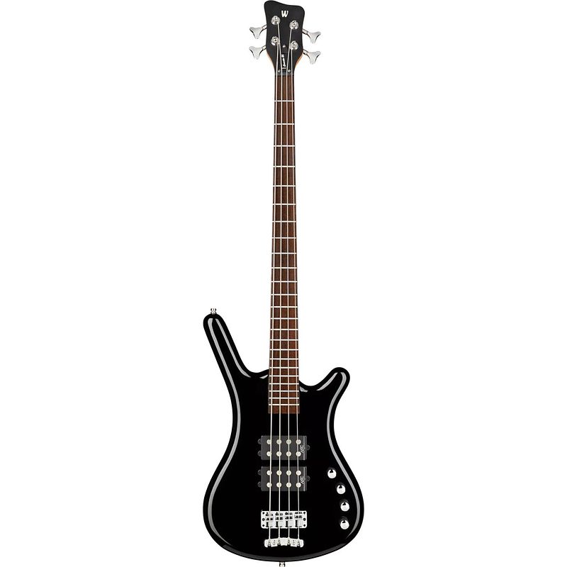 Foto van Warwick rockbass corvette $$ 4-string solid black high polish elektrische basgitaar met gigbag