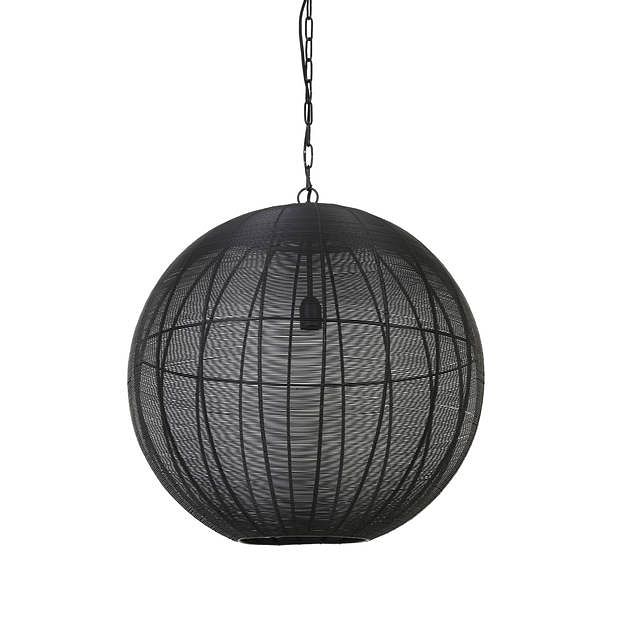 Foto van Light & living - hanglamp amarah - 60x60x63 - zwart