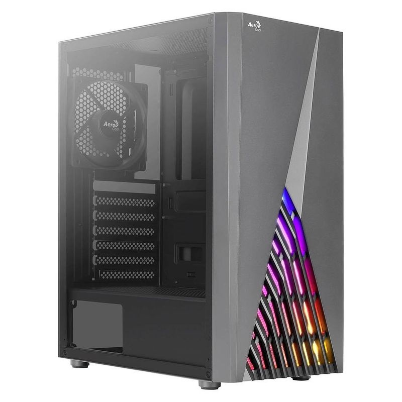 Foto van Aerocool delta midi-tower pc-behuizing zwart